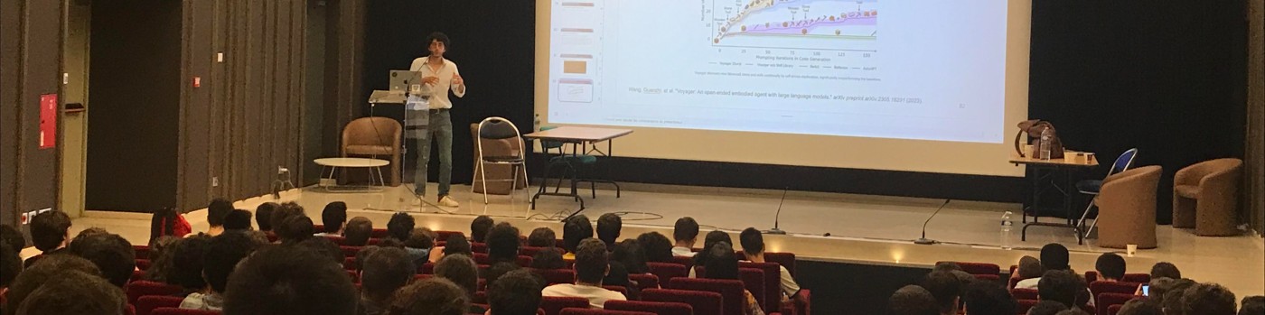 Turing Seminar lecture at ENS Ulm amphitheatre